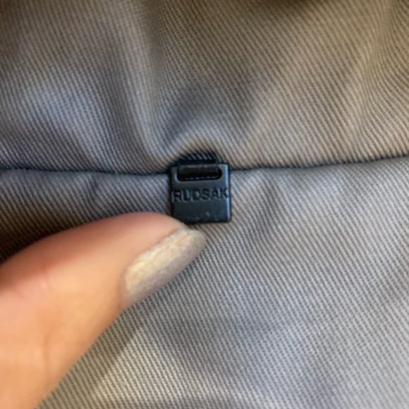 Rudsak Down Coat with leather and fur trim - Picture 7 of 14